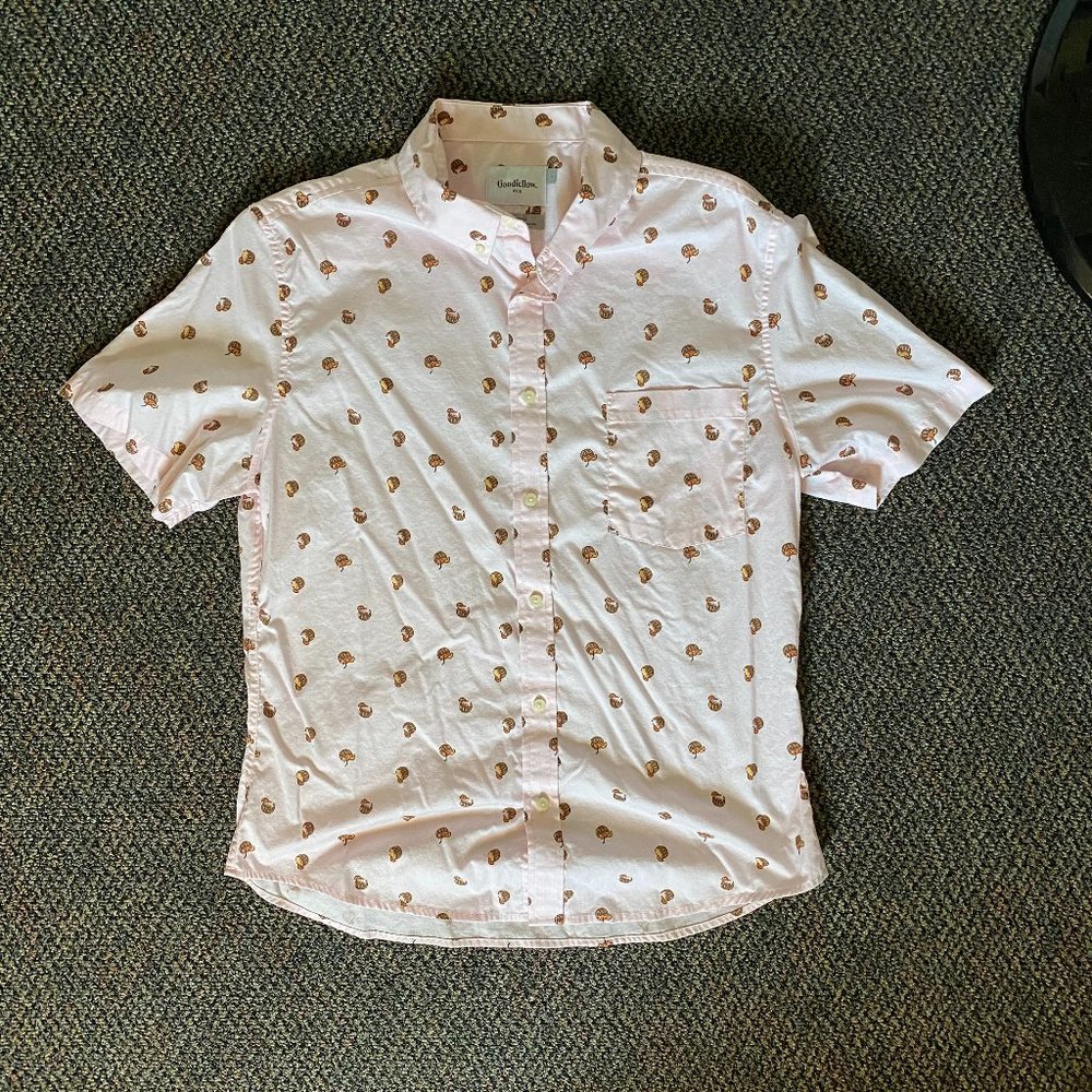 Button down Coconut T Shirt